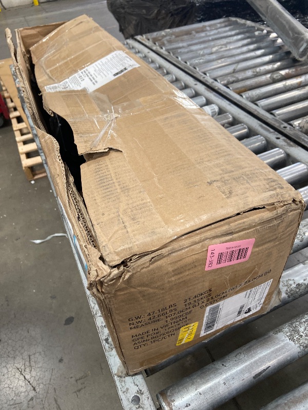 Photo 1 of **MISSING PIECES, FOR PARTS ONLY** Amazon Basics Queen Bed Frame Black
