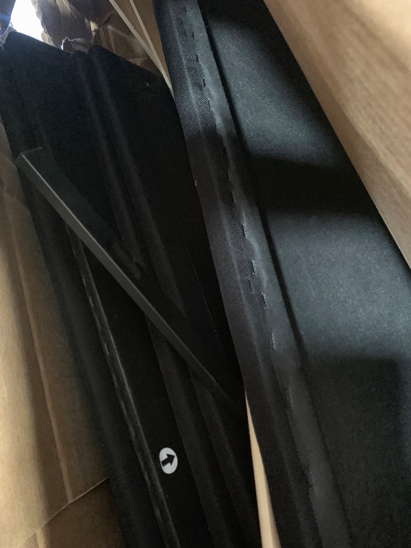 Photo 1 of    Incomplete item, parts only***
Feonase Full Size Lift Up Storage Bed Frame, Linen Upholstered Platform Bed with Wingback Headboard, Hydraulic Storage, No Box Spring Needed, Black