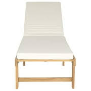Photo 1 of ****PARTS ONLY , DAMAGED incomplete item** Outdoor Chaise Lounge Chairs  Adjustable Backrest Reclining Chairs for Outside WHITE CUSHIONS