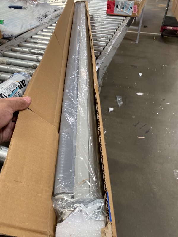 Photo 1 of **FOR PARTS ONLY, DOESNT PULL DOWN** Persilux Cordless Zebra Blinds for Windows Free-Stop Roller Shades (71" W X 72" H, Grey) Dual Layer Light Cintrol for Day and Night, Light Filtering Sheer Shades for Home, Easy to Install