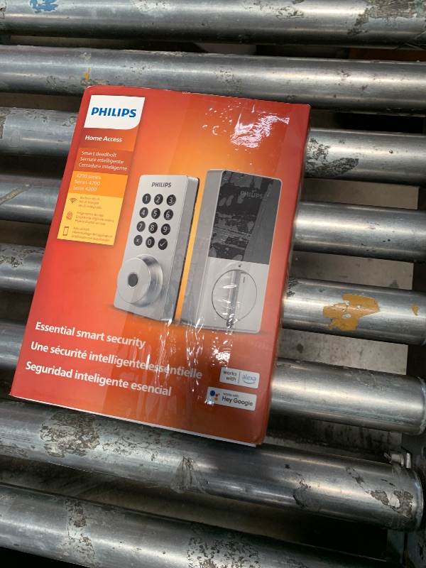 Photo 1 of ***SEE NOTES***Philips Wi-Fi Door Lock, WiFi Smart Lock Keyless Entry Deadbolt for Front Door, Remote Control, Built-in WiFi, APP Fingerprint Passcode Unlock, Auto Locking