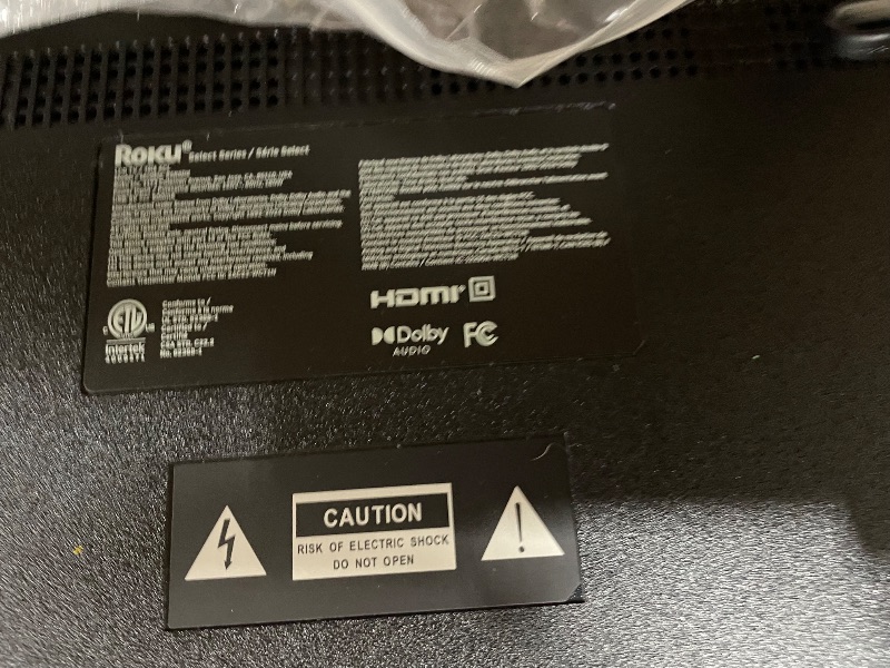 Photo 1 of **DAMAGED, PARTS ONLY** Roku 65-Inch Smart TV 2026 – Select Series, 4K QLED TV TV