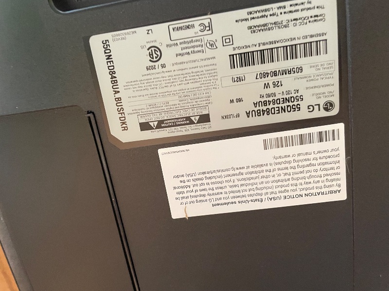 Photo 1 of ***DAMAGED PARTS ONLY*** LG 55-Inch Class QNED evo AI QNED84B Series Mini LED 4K Smart TV w/HDR10, AI Super Upscaling 4K, Filmmaker Mode, Wow Orchestra, Compatible with Alexa (55QNED84BUA, 2026)
