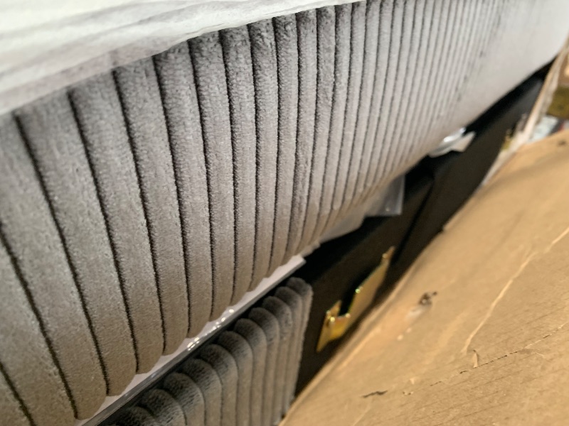 Photo 1 of ****PARTIAL SET, MISSING PARTS ***** LINSY HOME Sectional Couch, 105'' W Corduroy U Shaped Sofa with Sleepable Armrests, 4 Seat Couch with Double Chaises, Deep Sofa for Living Room?Grey?
