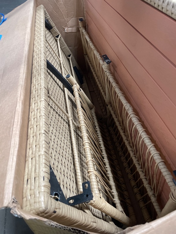 Photo 1 of **INCOMPLETE** Rattan outdoor table