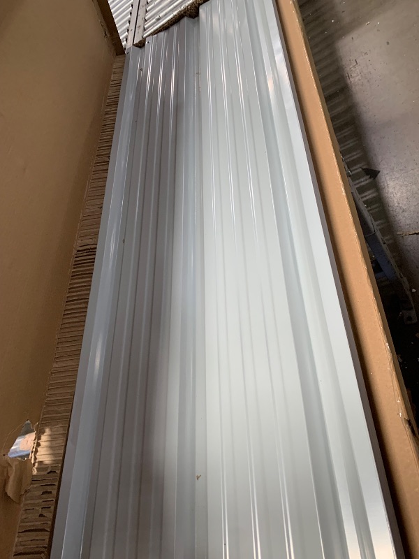View 3 of **ONLY THE METAL ROOFING** Garveelife 20 ft x20 ft x13 ft Metal Carport for 2 Cars, Heavy Duty Steel Frame for All Weather, Permanent Shelter for Boats, Full-Sized Pickup Trucks, and Tractors, N.W. 800 LBS