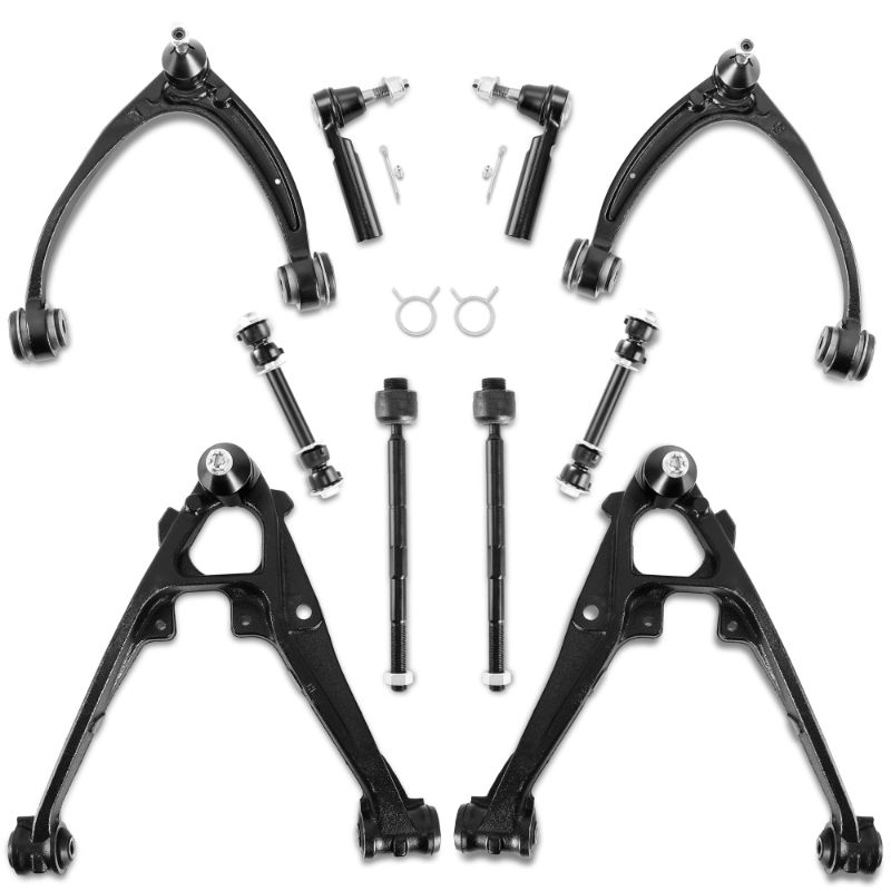Photo 1 of **MISSING PIECES**  UNITHUB Front Upper and Lower Control Arm with Ball Joint Kit Compatible for Avalanche Silverado Tahoe Sierra Escalade 2007-2014 K80669 K80670 K620888 K620889 K700432 ES800223 Left and Right 8pcs
