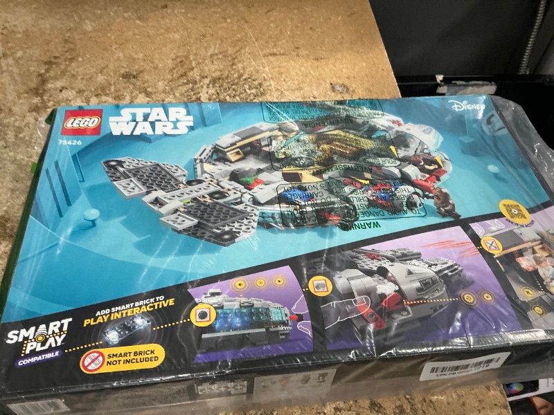 Photo 1 of **BOX OPENED, ALL BAGS SEALED**LEGO Star Wars SMART Play: Millennium Falcon Starship Building Toy for Kids - Compatible Set with 4 SMART Tags and 4 Minifigures - Gift for Boys, Girls and Fans Ages 9+ - 75426