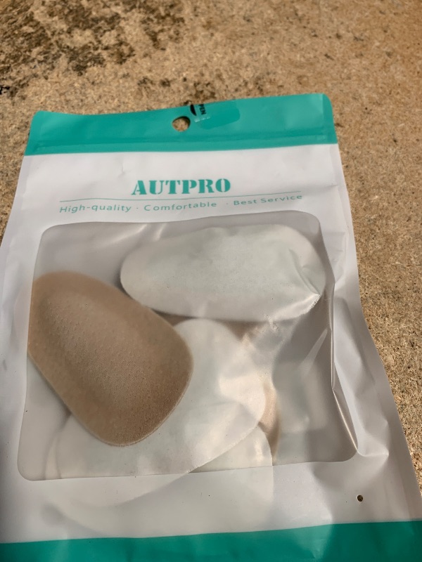 View 2 of (3 Pairs) Pigskin Heel Cushions Cups for Plantar Fasciitis, Sore Heel Pain, Bone Spur & Achilles Tendonitis, Heel Support Insoles, Adhesive Heel Padding Inserts for High Heels Boots Flats Sandals