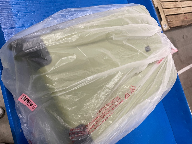 Photo 1 of **HAS SOME MINOR DENTS** LEVEL8 Carry on Luggage Airline Approved with Spinner Wheels, Lightweight Luminous Textured Travel Bags for Women Men, Tsa Lock Cabin Suitcase, 20 Inch, Pickle Green