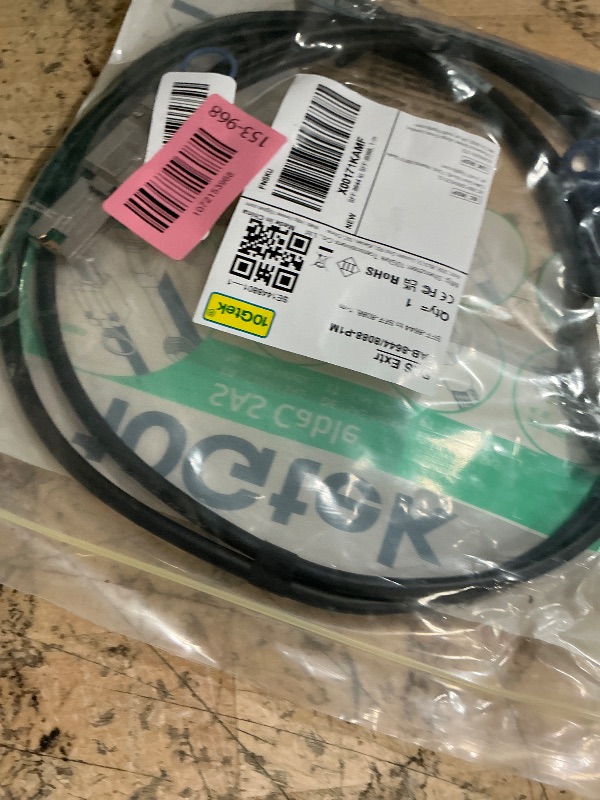 Photo 1 of 10Gtek SFF-8644 to SFF-8088 SAS Cable, 6Gbps External Mini SAS HD to SAS 2.0 (26-Pin) for RAID/Server/Data Center?, 100-Ohm, 1m/3.3ft