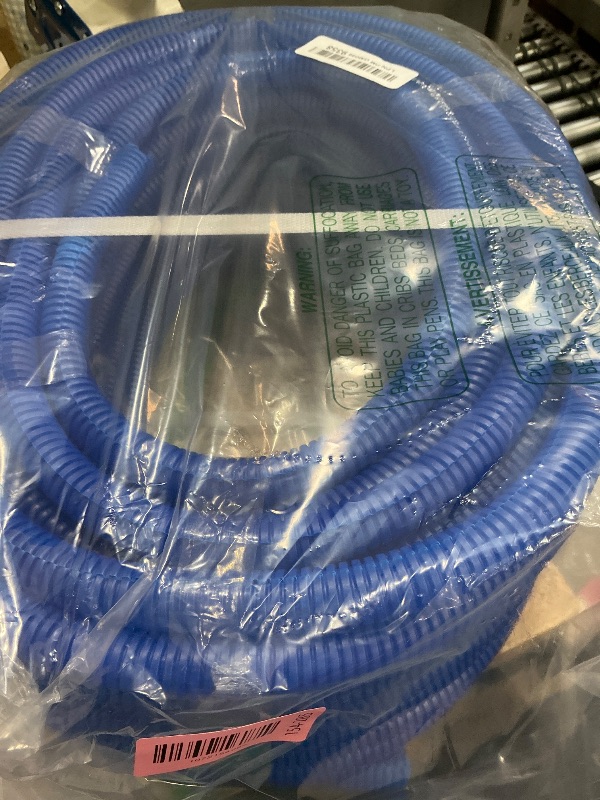 Photo 1 of 100FT Blue Split Wire Loom Tubing, 3/4 Inch Wire Protector Tubing, Automotive Wire Flexible Conduit Cord Covers with Installation Tool 50 Cable Ties for Marine Agriculture Electrical Cable Protection