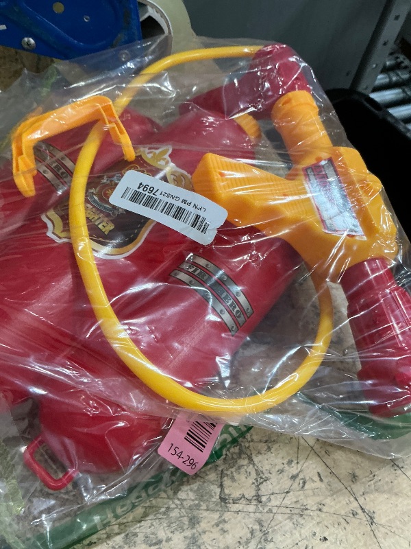 Photo 1 of ***MISSING PARTS***
Firefighter Water Gun Backpack, Water Blaster Tank with Hose Sprayer for Outdoor Games, Pool Parties, Beach Fun, and Summer Activities