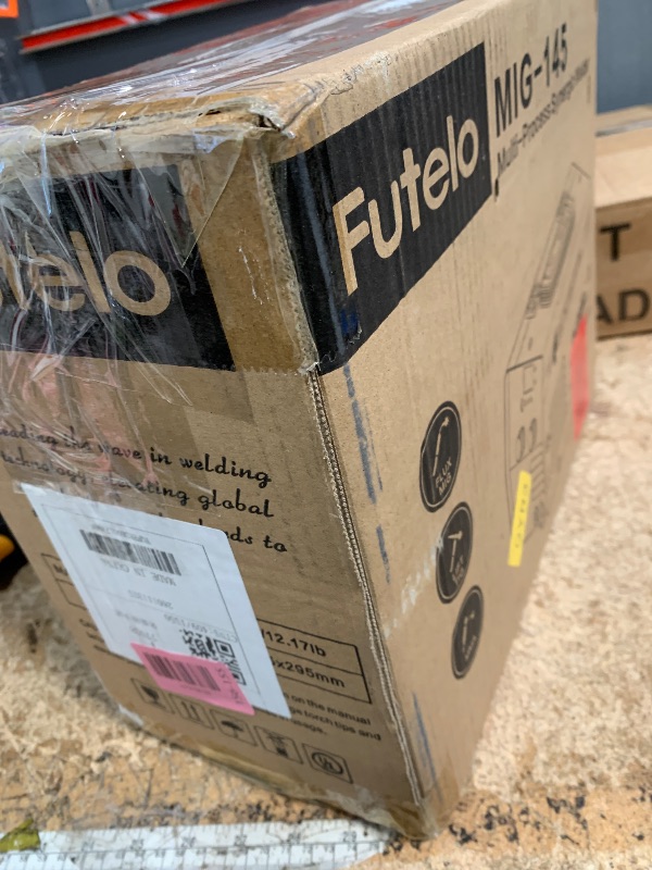 Photo 1 of **MISSING SOME ACCESSORIES** Futelo 145A MIG Welder, 3 in 1 Flux Core/Lift TIG/Stick Welding Machine 110V IGBT Inverter Gasless Welder with Synergy Control for Metal Repair & DIY Projects