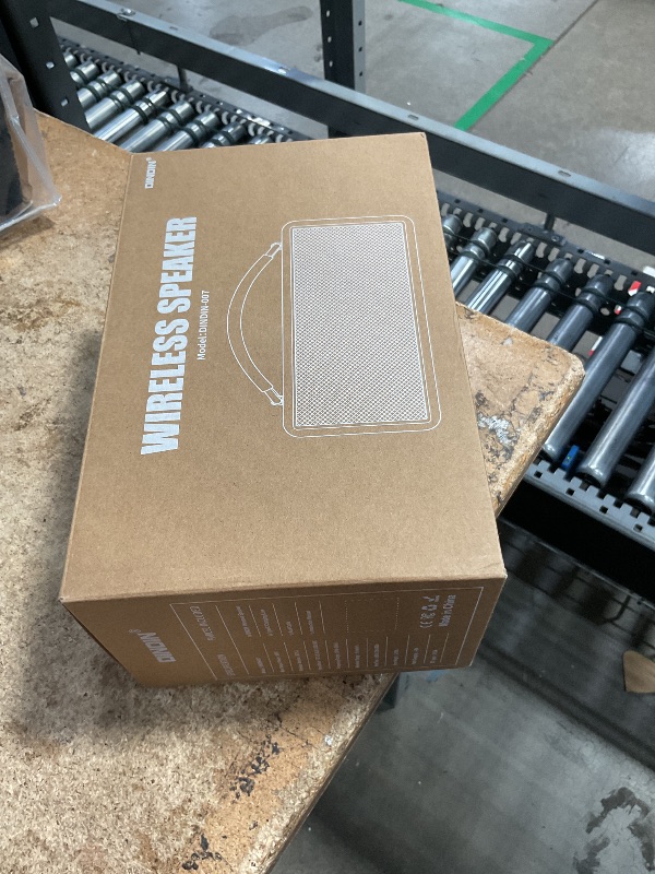Photo 1 of ***Parts Only***DINDIN Portable Bluetooth Speaker: 80W (Peak), 20H Playtime, Loud Wireless Wood Speakers with Bass, AUX and USB Input, Subwoofer, TWS Pairing, Vintage Speaker for Outdoor, Home, Office (Black)