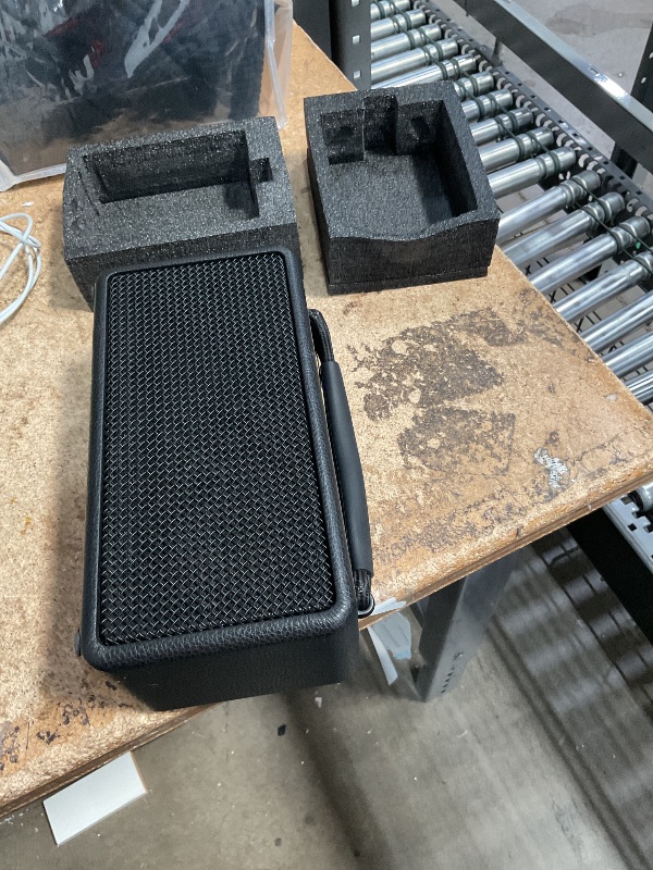 Photo 1 of ***Parts Only***DINDIN Portable Bluetooth Speaker: 80W (Peak), 20H Playtime, Loud Wireless Wood Speakers with Bass, AUX and USB Input, Subwoofer, TWS Pairing, Vintage Speaker for Outdoor, Home, Office (Black)