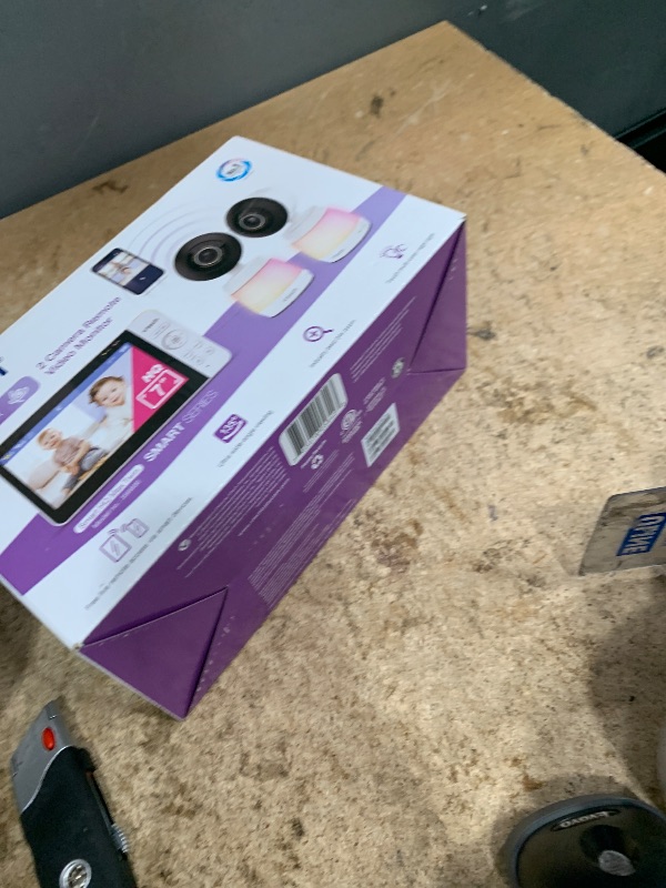 Photo 1 of **Missing one camera**VTech Smart WiFi Baby Monitor, 2 Cameras for Twins & Two Rooms – 7" Split Screen, 2K Sensor, Wide-Angle View, Free App, Night Light, Two-Way Talk | Smart HQ Max Twin