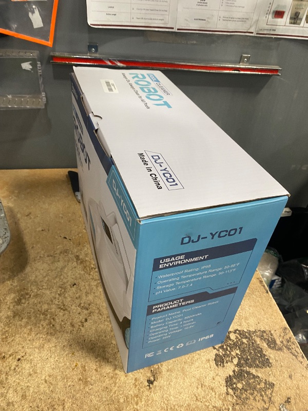 Photo 1 of ** PARTS ONLY NONFUNCTIONAL**
Tnbacious Robotic Pool Cleaner, Cordless Automatic Pool Vacuum for Above Ground & Inground Pools, 100 Mins Runtime, Powerful Suction, Self-Parking, Ideal for Pools up to 860 Sq.ft