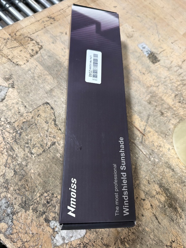 Photo 1 of [Upgraded] Nmoiss Windshield Sun Shade Umbrella - [Vinyl Coating Heat Shield] Protect Car from Sun Rays & Heat Damage Keep Cool and Protect Interior, Spring Structure Edge Medium 56" L x 31" W
