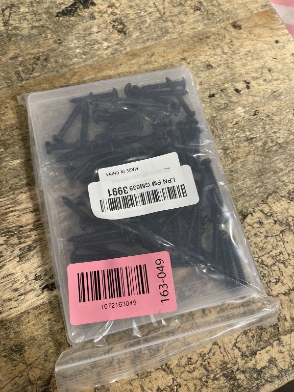 Photo 1 of #10 x 1-1/4" (80 Pack) Pan Head Sheet Metal Screws Phillips Drive Self-Tapping Wood Screws, Black Oxide 304 Stainless Steel Screw (18-8), Corrosion Resistant Screws