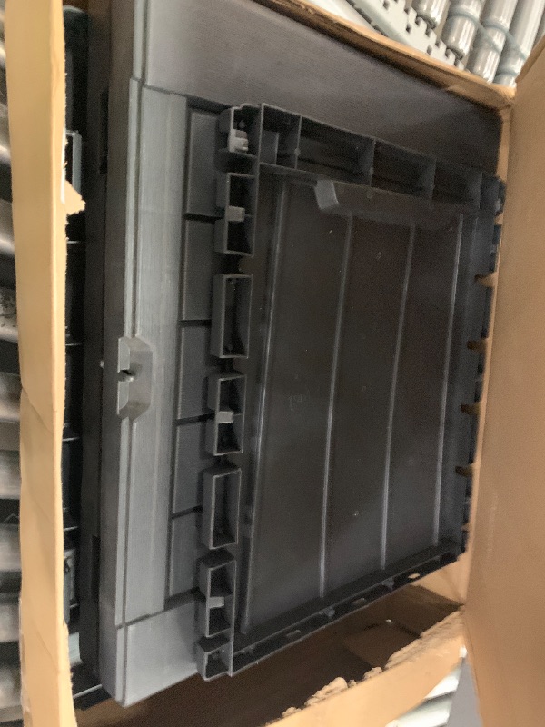 Photo 1 of ***Parts Only***Keter Kentwood 50 Gallon Resin Deck Box-Organization and Storage for Patio Cushions, Throw Pillows and Garden Tools, Dark Grey
