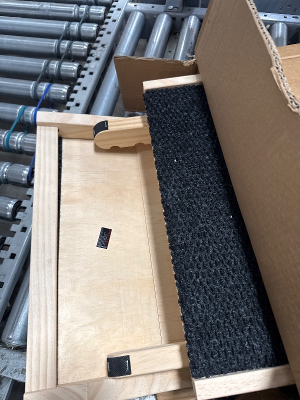 Photo 1 of ???? ???????? Dog Ramp for Bed, 64" Long Foldable Pet Ramp for Small Large Dogs, Dog Ramps for High Beds Car, High Traction with Platform 6 Adjustable Heights 24" to 30" Up to 220LBS Black