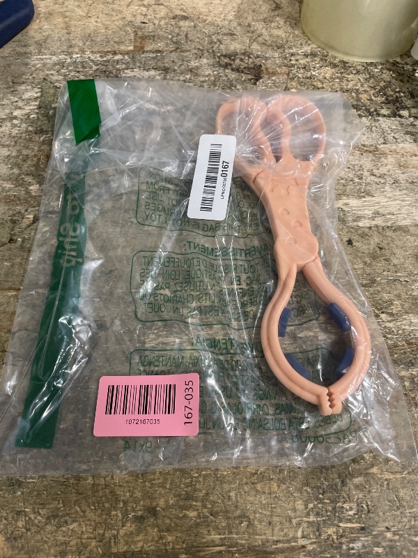 View 2 of  Baby Bottle Scissor Anti- Slip Feeder Clamp Milk Bottle Clamp Bottle Tong Feeder Pacifier Tong