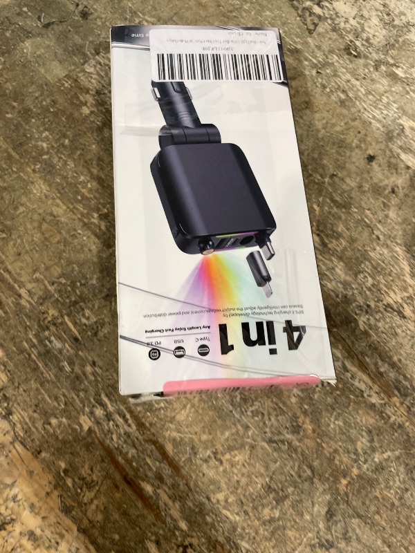 Photo 1 of [2026 Ultra-Slim, 75% Less Space] Retractable Car Charger with Starlight, Max 120W USB C Car Charger Adapter, Cars Phone Chargers Fast Charging, Car Chargers for iPhone 17 16 Pro Max Plus and Android