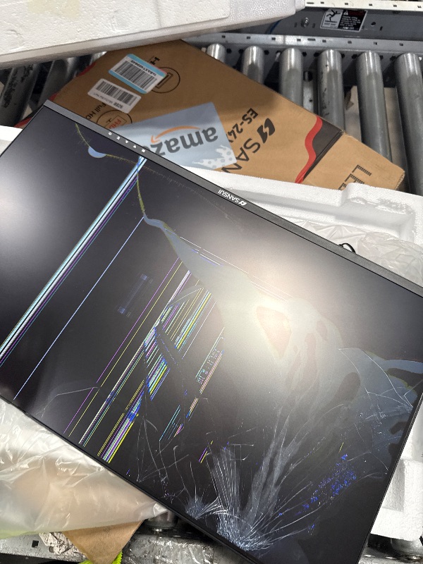 Photo 1 of ***Parts Only*** SANSUI Computer Monitor 24 inch Eye Care FHD 1080P Display HDMI,VGA Ports with 178° Viewing Angle/Frame-Less/Tilt/VESA Compatible for Office and Home