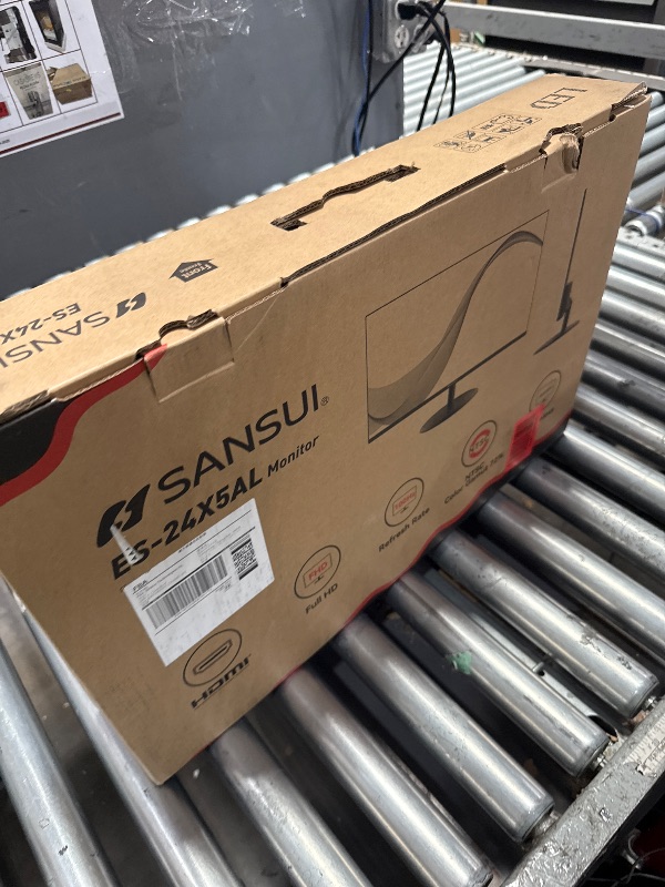 Photo 1 of ***Parts Only*** SANSUI Computer Monitor 24 inch Eye Care FHD 1080P Display HDMI,VGA Ports with 178° Viewing Angle/Frame-Less/Tilt/VESA Compatible for Office and Home