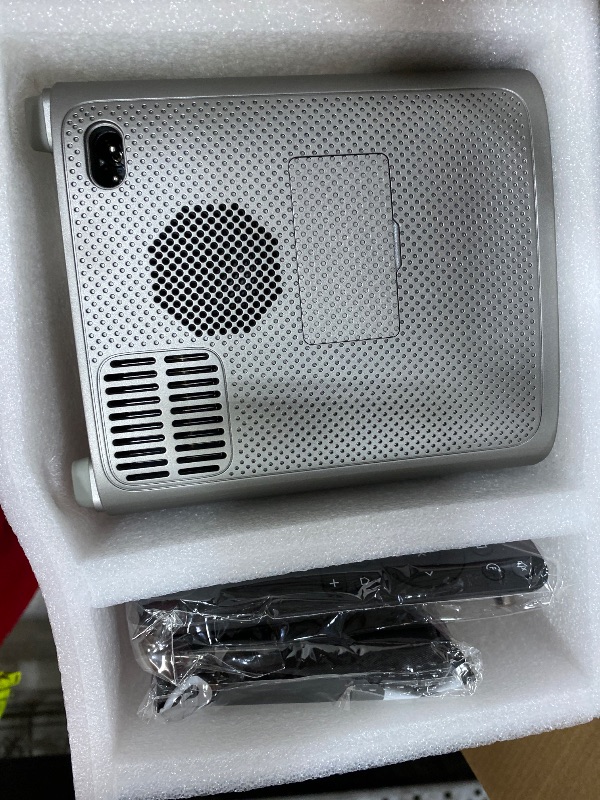 Photo 1 of [Electric Focus] Projector with WiFi and Bluetooth, Native 1080P 15,000 Lumens 4K Supported, Agreago Outdoor Movie Projector for Home Theater UP to 300", for iOS/Android/TV Stick/HDMI/USB (Gray)