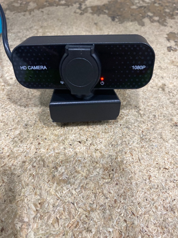Photo 1 of 1080P HD Webcam with Noise-Canceling Mic, Auto Light Correction, Privacy Cover and Wide Angle Lens, Plug & Play USB Camera for Laptop/Desktop/PC/Mac, Compatible with Zoom/Skype/Teams/Streaming Black