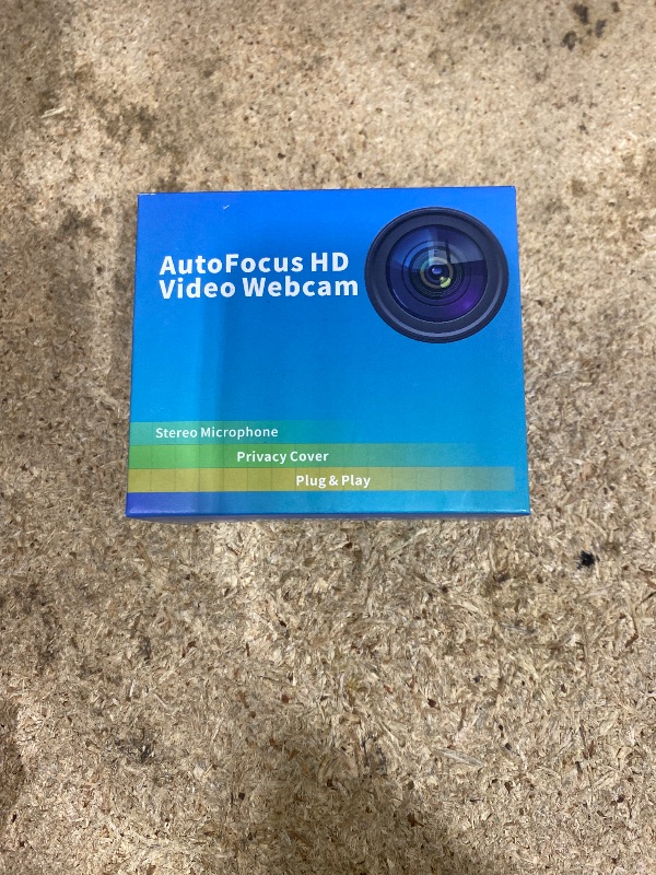 Photo 1 of 1080P HD Webcam with Noise-Canceling Mic, Auto Light Correction, Privacy Cover and Wide Angle Lens, Plug & Play USB Camera for Laptop/Desktop/PC/Mac, Compatible with Zoom/Skype/Teams/Streaming Black