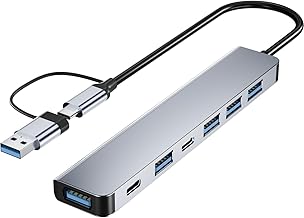 Photo 1 of ?Upgrade? USB C/USB Hub, BERLAT Aluminum 7 in 1 USB C & USB Hub with USB 3.0, USB 2.0 Ports for PC/Laptops/MacBook Pro/Air/iMac/iPad and More Devices
2PACK