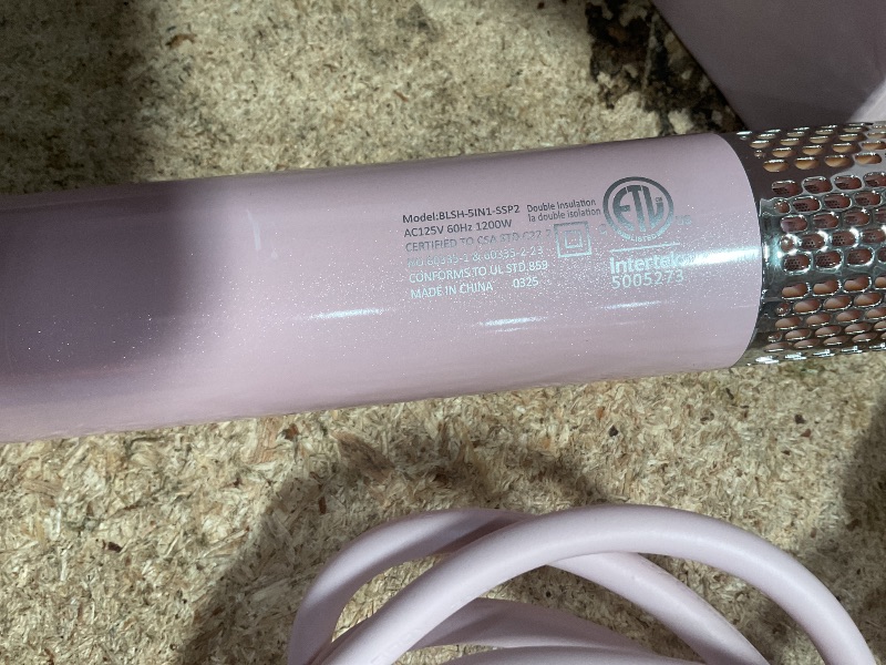 Photo 1 of **FOR PARTS ONLY**
FoxyBae Super Styler Pro Interchangeable Hair Styler Wand Curling Iron Set - w/Drying Cylinder, Ceramic Blowout & Round Brushes, 2 Auto-Wrap Curlers - Frizz-Free, Smooth Hair (Blush)