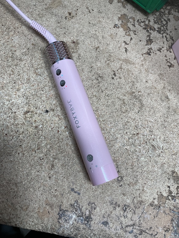 Photo 1 of **FOR PARTS ONLY**
FoxyBae Super Styler Pro Interchangeable Hair Styler Wand Curling Iron Set - w/Drying Cylinder, Ceramic Blowout & Round Brushes, 2 Auto-Wrap Curlers - Frizz-Free, Smooth Hair (Blush)
