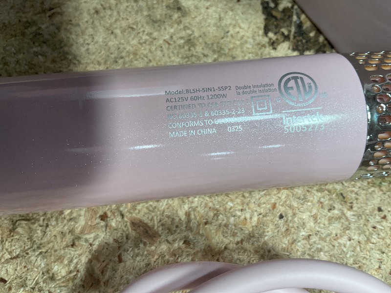 Photo 1 of **FOR PARTS ONLY**
FoxyBae Super Styler Pro Interchangeable Hair Styler Wand Curling Iron Set - w/Drying Cylinder, Ceramic Blowout & Round Brushes, 2 Auto-Wrap Curlers - Frizz-Free, Smooth Hair (Blush)