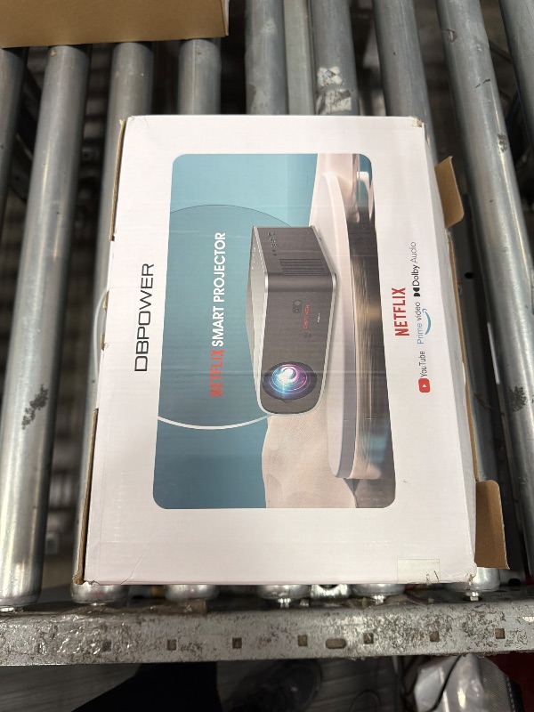Photo 1 of [Auto Focus/Auto Keystone] Smart Projector with WiFi and Bluetooth, Dolby Audio,DBPOWER Native 1080p Projector, Movie Projector, 50% Zoom with Carry Bag
