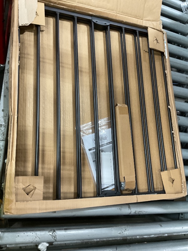 Photo 1 of **MISSING HARDWARE**Toddleroo by North States - Easy Swing & Lock Baby Gate Series 2: Hardware Mounted Metal Safety for Stairs & Doorways - Adjustable 28.68 to 47.85 Inches Wide - 31 Inches Tall - Matte Bronze