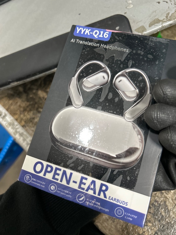 Photo 1 of (USED) Paekole AI Translation Earbuds, Real-Time 2-Way Language Translator Device (198+ Languages), 3-in-1 Bluetooth Translating Headphones for Travel/Music/Calls, Audifonos Traductores Inglés Español