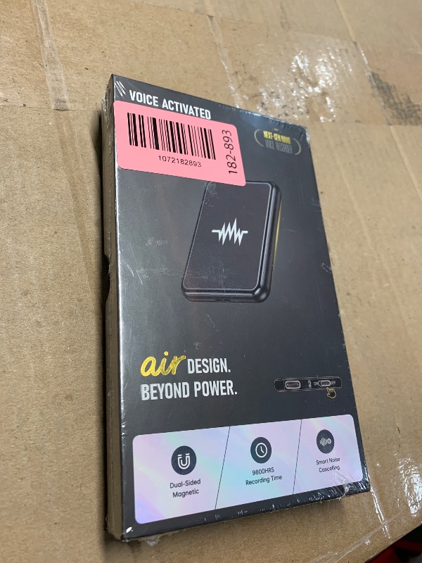 Photo 1 of ***FACTORY SEALED*** 128G (9800 Hour) Voice Activated Recorder, Double-Sided Magnetic Voice Recorder with Playback, Audio Recorder with AI-Intelligent Noise Reduction, 70H Continuous for Lectures, Meetings