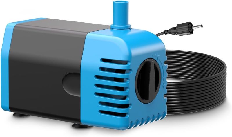 Photo 1 of ***STOCK PHOTO FOR REFERENCE ONLY***POPOSOAP Orange Water Pump, Fountain Pump with 16FT Power Cord?Suitable for 25W/30W/35W/45W Solar Water Fountain