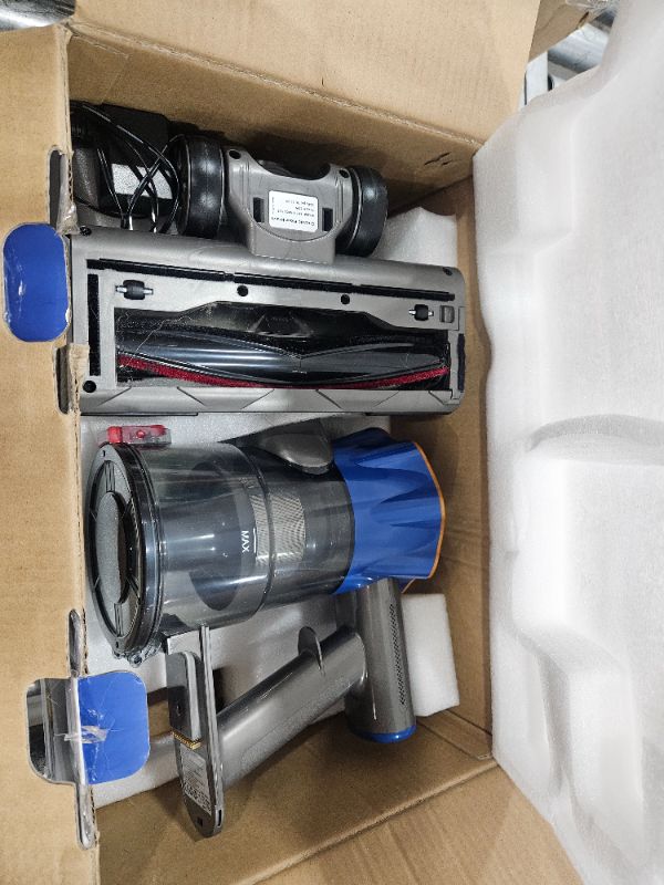 Photo 1 of ****PARTS ONLY,NON FUNCTIONAL ***** MBYULO Cordless Vacuum Cleaner, 580W 50Kpa Powerful Stick Vacuum, Up to 70Mins Rechargeable Battery, Vacuum Cleaners for Home Anti-Tangled Lightweight Handheld for Hardwood Floor, Carpets, Pet Hair