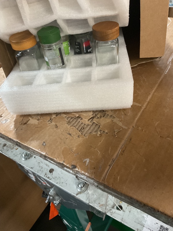 Photo 1 of * missing some jars *
KitHero Wooden Lid Magnetic Spice Rack with 24 Jars, 216 Labels, 1 Steel Funnel for Refrigerator?Microwave Oven - Full Set of Spice Organizer