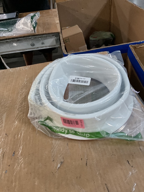 Photo 1 of (Upgraded)3” High Shower Threshold Water Dam 67 Inch Collapsible Shower Barrier Water Stopper Shower Water Guard Dry and Wet Separation for Bathroom Kitchen and More(5.6ft)