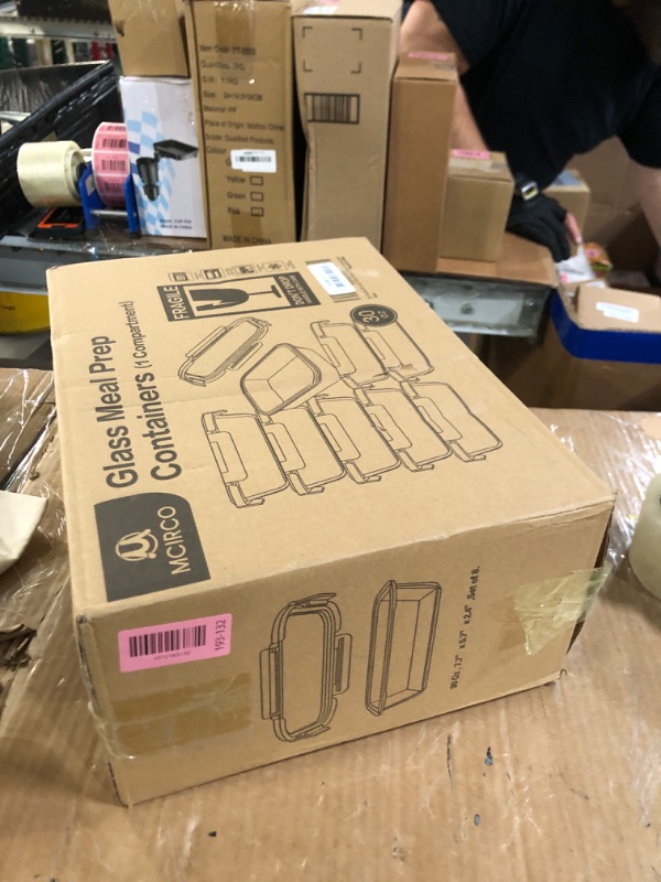 Photo 1 of [8-Pack,30 oz]Glass Meal Prep Containers,Glass Food Storage Containers,Airtight lunch Containers with Lids, Microwave, Oven, Freezer and Dishwasher