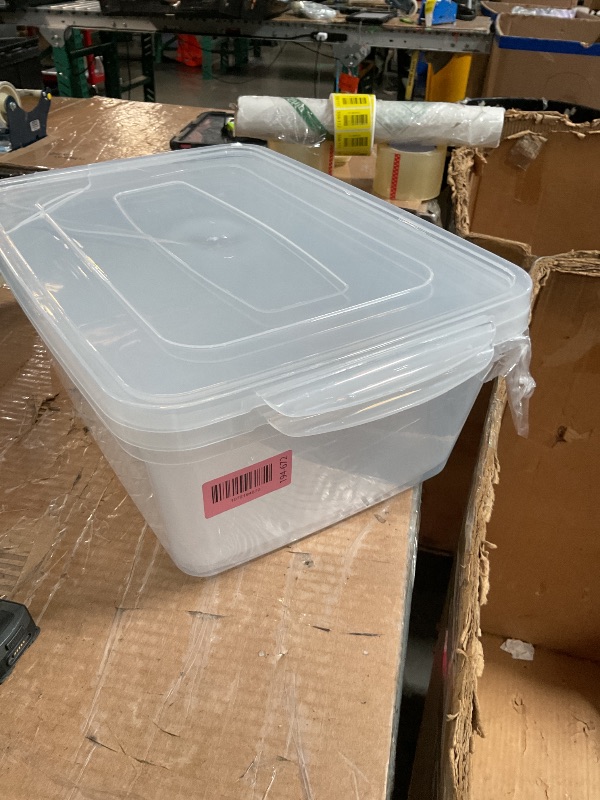 Photo 1 of ***DAMAGED***Vababa 2-Pack 16 L Pizza Dough Proofing Box with Lid, Clear Food Pizza Storage Container