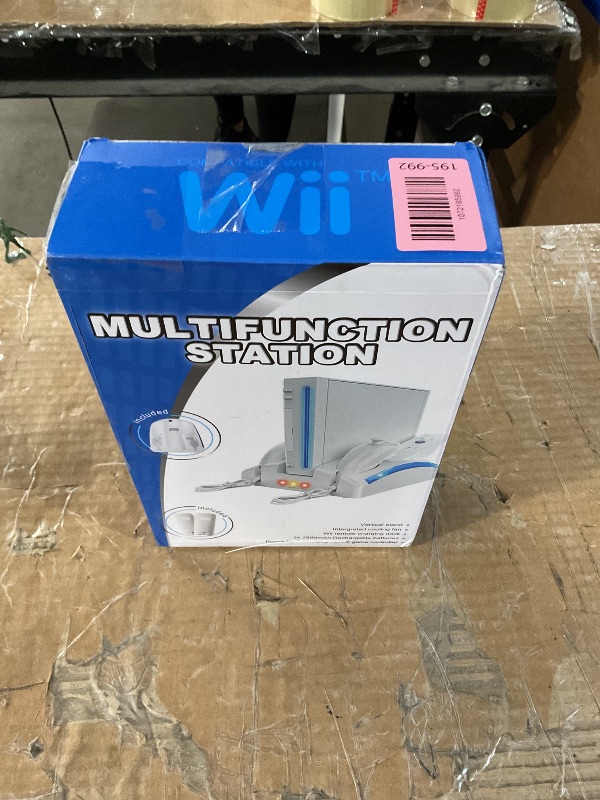 Photo 1 of **MISSING BATTERIES AND CHARGING CORD**KEKUCULL Game Organizer Station for Wii Remote Charger, Charging Dock Station for Controller, Wii Stand with 2 Pcs Rechargeable Battery for Wii Console Nunchuk Game Accessories Kit Storage