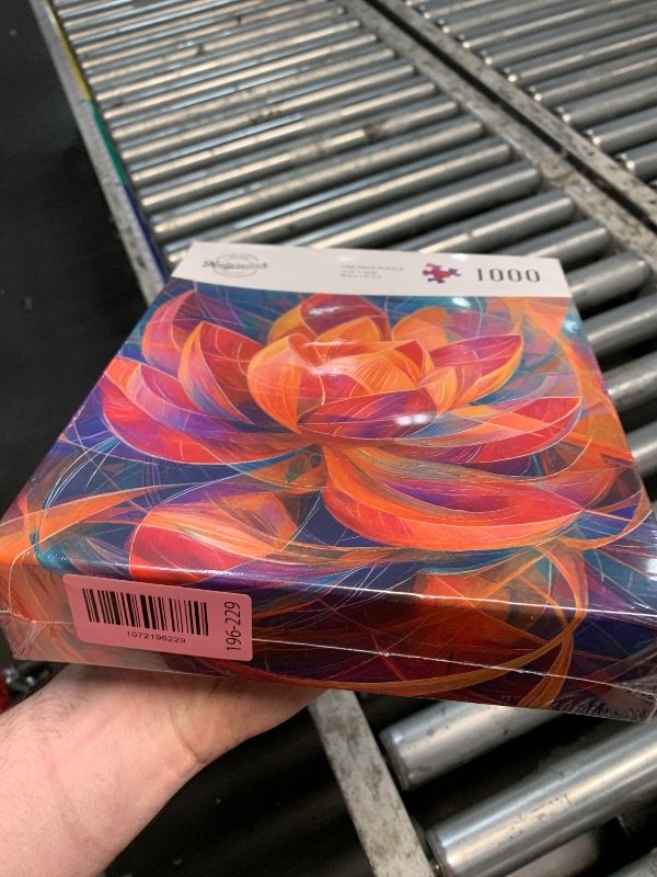 Photo 1 of ***FACTORY SEALED***
Naturelish 1000 Piece Jigsaw Puzzle for Adults, Abstract Lotus Flower Artwork with Matte Finish, Color-Coded Back for Easy Sorting, Vibrant Art Puzzle for Adults, 19.25 x 26.65 in