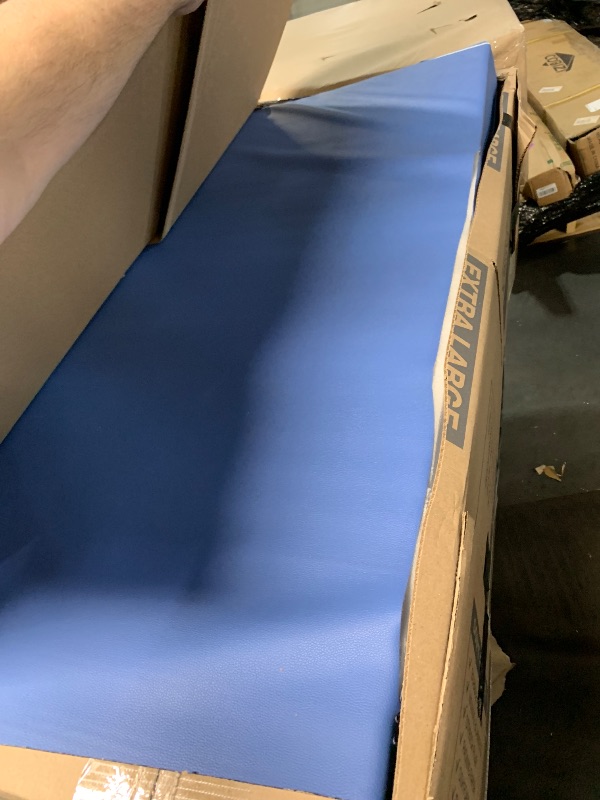 Photo 1 of ***DAMAGED, LONG CUT IN COVER***
CAP Barbell Folding Exercise Mat – Durable, Anti-Tear, Thick Padding for Fitness, Aerobics, Gymnastics & Home Workouts. 10' x 4' x 3" thick BLUE